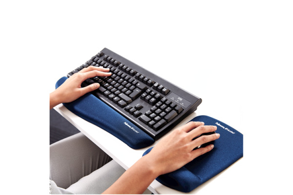 FELLOWES Handgelenkauflage Plushtouch 9287402 blau, für Tastatur – Bild 4