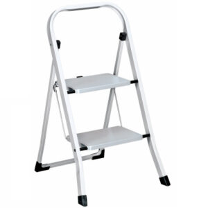 HAILO Klapptrittleiter Stahl Basic 370.15667 2 Stufen weiss