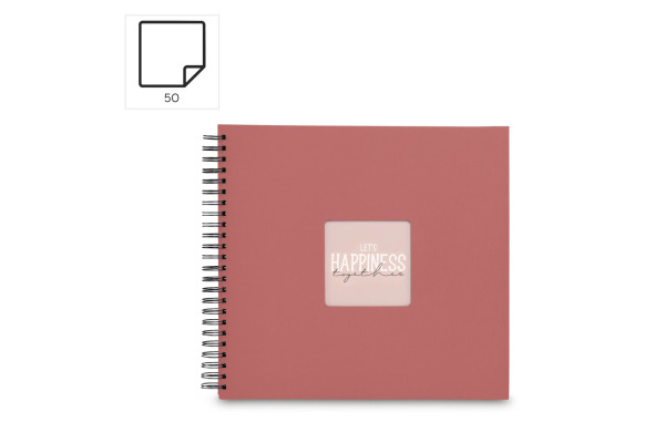 HAMA Spiralalbum Fine Art 36x32cm 9859 terra 25 Blatt – Bild 2