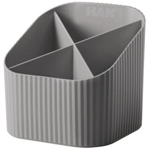 HAN Stifteköcher Re-LOOP 17238-991 grau 4 Fächer