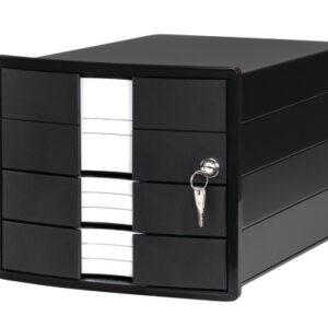 HAN Schubladenbox IMPULS A4/C4 1018-13 schwarz 3 Schubladen