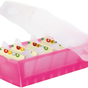 HAN Karteibox Croco A8 998-663 pink 9.7x6.7x19.1cm