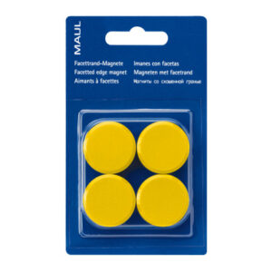 MAUL Magnete 30mm 6177213 gelb 4 Stück