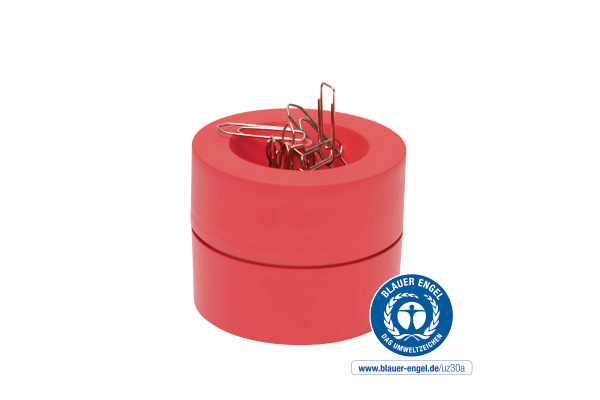 MAUL Klammernspender Eco MAULpro 3012325.E 7.3cm, rot, 15 Klammern