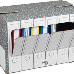 NIPS      Ordner-Archivbox 852505124 505x318x335mm, grau/weiss