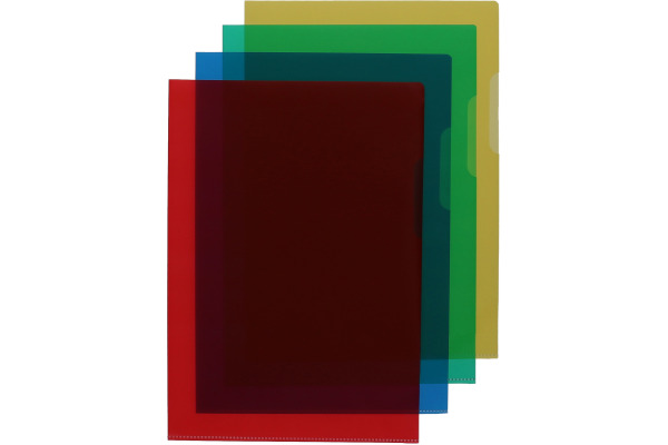 NOVOOO Pro Sichtmappen 120 my A4 400208300 assortiert, genarbt 100 Stück