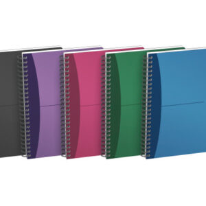 OXFORD Office-Spiralbuch A5 100104341 kariert, 5mm 5-farbig ass.