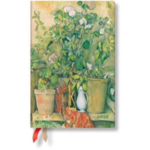 PAPERBLAN Agenda Cezannes Terrakot. 2026 DD0555-2 1W/2S HOR Mini HC DE 9.5x14cm