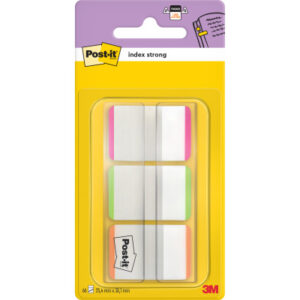 POST-IT Index STRONG Disp. 25,4x38mm 686L-PGO lila,grün,orange 3 Stück