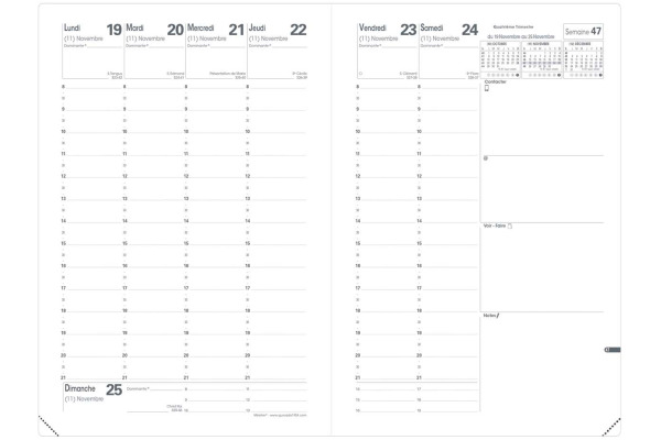 QUO-VADIS Agenda Ministre Club 2026 0151097Q 1W/2S beige FR 16x24cm – Bild 2