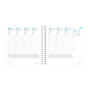 QUO-VADIS Agenda Time&Life medi. 2026 540066Q 1W/2S Ersatzkal. FR 16x16cm