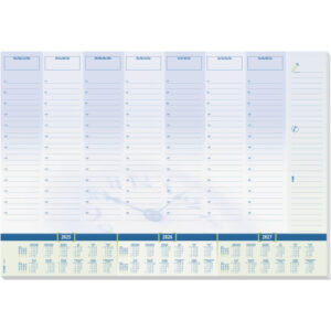 SIGEL Schreibunt. Time 3J. 59.5x41cm H6350 blau, beschreib., Mo-So 30 Bl.