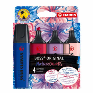 STABILO Boss Leuchtmarker Original 70/4-1-1 assortiert, Wildflowers 4 Stk.