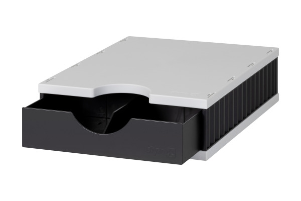 STYRO Ablagesystem styrodoc uno 268-0101 grau/schwarz 1 Fach – Bild 2