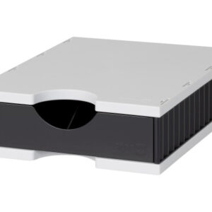 STYRO Ablagesystem styrodoc uno 268-0101 grau/schwarz 1 Fach