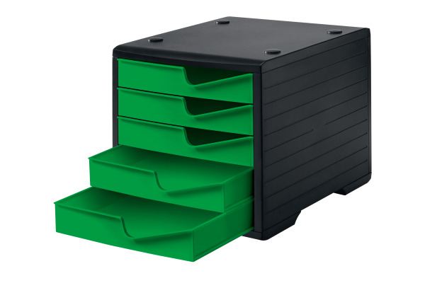STYRO Styroswingbox 275-8430 schwarz/gecko 5 Schubladen – Bild 2
