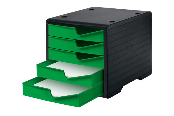 STYRO Styroswingbox 275-8430 schwarz/gecko 5 Schubladen – Bild 3
