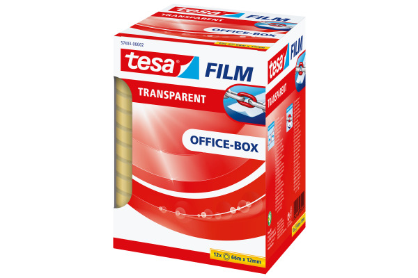 TESA Film Officebox 12mmx66m 574030000 Transparent 12 Stück – Bild 3