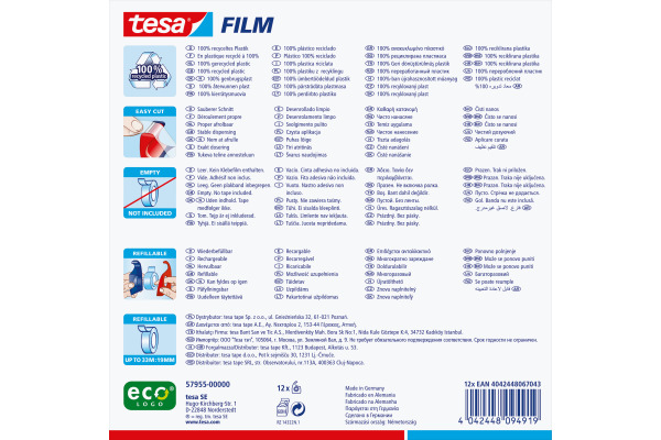 TESA Handabroller EasyCut 19mmx10m 579550000 ecoLogo – Bild 2