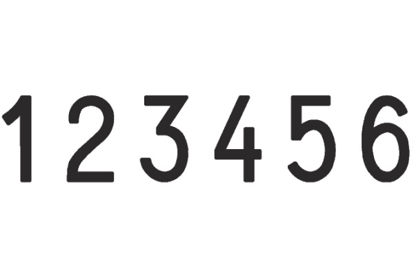 TRODAT Nummernstempel 15126 6-stellig 12mm – Bild 2