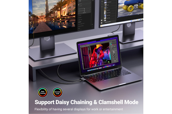 UGREEN USB-C to DisplayPort 8K 25158 Cable, 2m – Bild 4