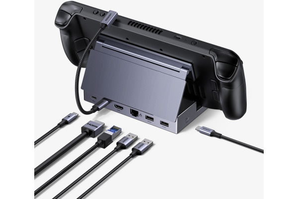 UGREEN Docking Station 6in1 USB-C 75126 SteamOS,Windows,macOS,Grey – Bild 3