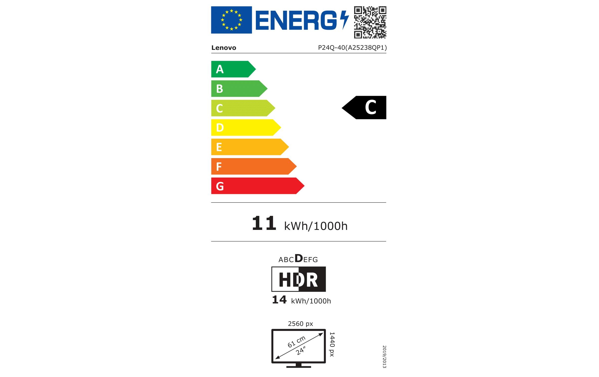 Lenovo Monitor ThinkVision P24Q-40 (IPS, HDMI, DP, DP out) – Bild 3