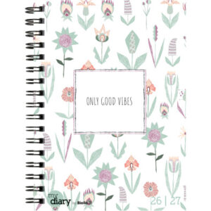 BIELLA Schüleragenda Flower 26/27 17900027U 1W/2S 12x16.5cm