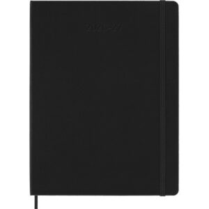 MOLESKINE Wochen-Notizkalender 26/27 DHB18WN4Y 18M liniert HC schwarz 19x25cm