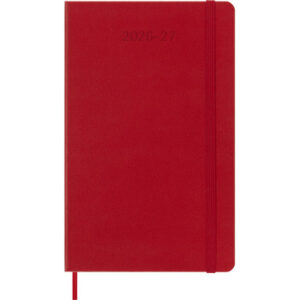MOLESKINE Wochen-Notizkalender 26/27 DHF218WN3 18M liniert HC rot 13x21cm