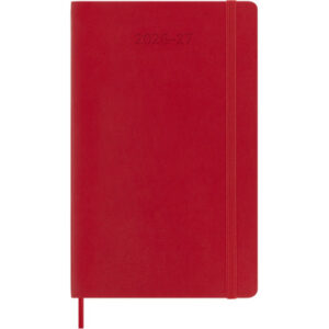 MOLESKINE Wochen-Notizkalender 26/27 DSF218WN3 18M liniert SC rot 13x21cm