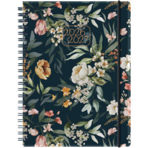 PELIKAN Schüleragenda Flowers 26/27 400210739 1W/2S 15.5x19.9cm