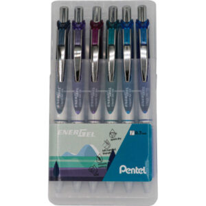 PENTEL Rollerball EnerGel 0.7mm BL77-6OC Ocean Set 6 Stück