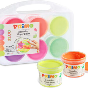 PRIMO Fingermalfarbe Fluo 004758 6x100g
