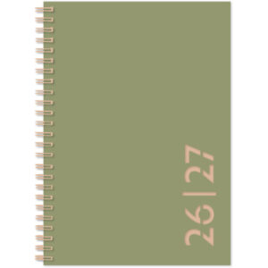 SIMPLEX Schüleragenda Colors 26/27 40130S727 1W/2S 17M olive ML 14.8x21cm