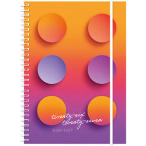 SIMPLEX Schüleragenda Touch 26/27 500236.27 1W/2S 17M Brick ML 14.8x21cm