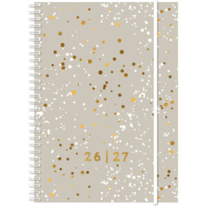 SIMPLEX Schüleragenda Touch 26/27 500237.27 1W/2S 17M Confetti 14.8x21cm