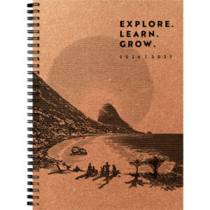 SIMPLEX Schüleragenda Leather 26/27 500405.27 1W/2S 17M Explore ML 14.8x21cm