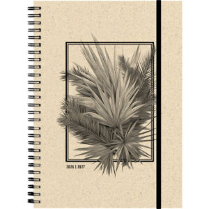 SIMPLEX Schüleragenda Graspapier 26/27 500407.27 1W/2S 12M Frame ML 14.8x21cm