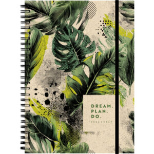 SIMPLEX Schüleragenda Graspapier 26/27 500408.27 1W/2S 12M Jungle ML 14.8x21cm