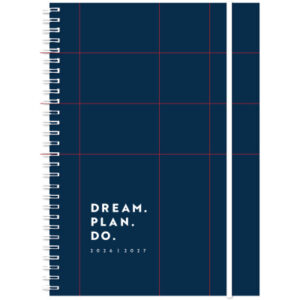 SIMPLEX Schüleragenda Joy Plus 26/27 500423.27 1W/2S 17M dunkelblau 14.8x21cm