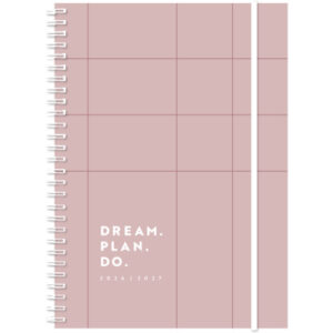 SIMPLEX Schüleragenda Joy Plus 26/27 500424.27 1W/2S 17M altrosa ML 14.8x21cm