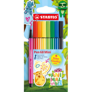 STABILO Fasermaler Pen 68 1mm 668/8-07 Animal Vibes 8 Stück