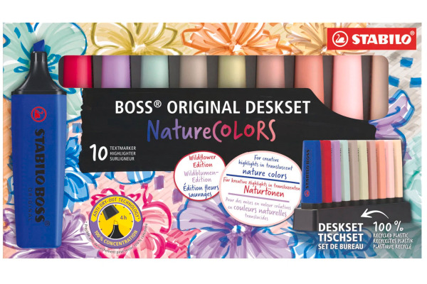 STABILO Boss Leuchtmarker Original 7010-3-5 assortiert,Wildflowers 10 Stk. – Bild 2