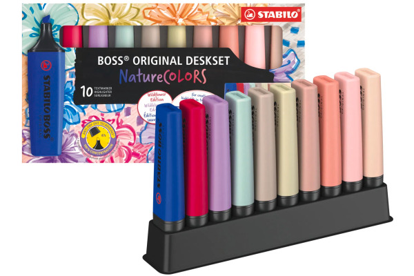 STABILO Boss Leuchtmarker Original 7010-3-5 assortiert,Wildflowers 10 Stk.