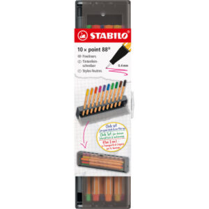 STABILO Fineliner Point 88 0.4mm 8810-5 Klicketui 10 Stück