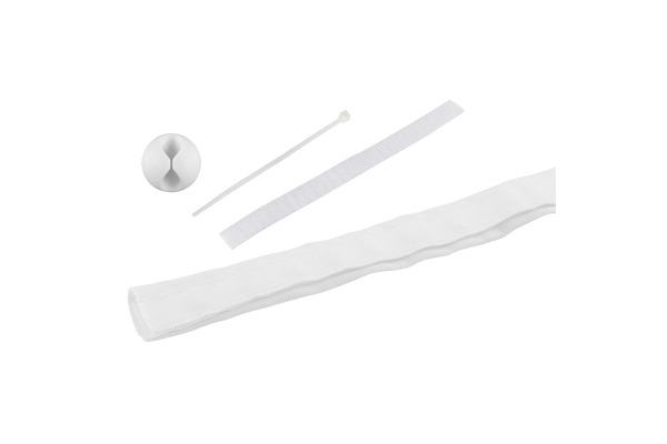 STEFFEN Kabelschlauch Fast Cover 1.8m 06 26420 weiss, Klettverschluss