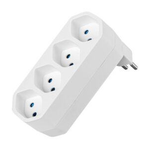 STEFFEN Mehrfachstecker Manta 14 97 104 weiss, drehbar