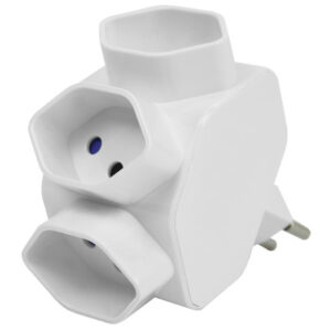 STEFFEN Mehrfachstecker sternförmig 14 9745 weiss