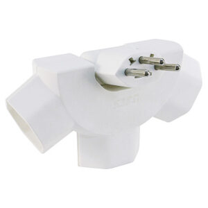 STEFFEN Mehrfachstecker Peacook 14 9769 0 weiss, kippbar